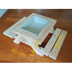 Picnic Bord med Foderbakke