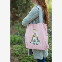 Kanvas taske med pelstrio