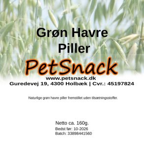 Grn Havre Piller 160 g