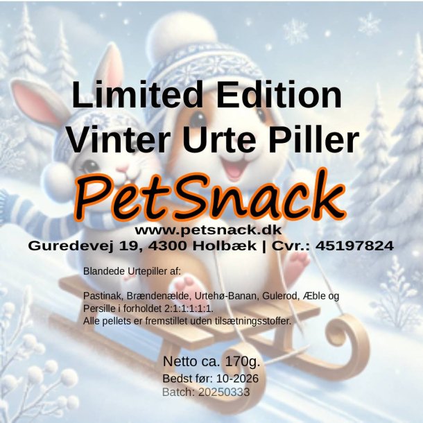 Limited Edition Vinter Urte Piller 170 g