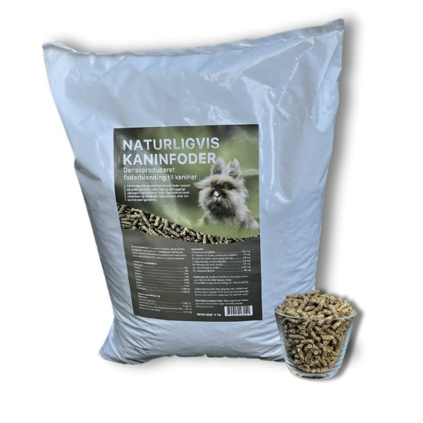 Naturligvis Kaninfoder 6 kg - INTRO tilbud -25%