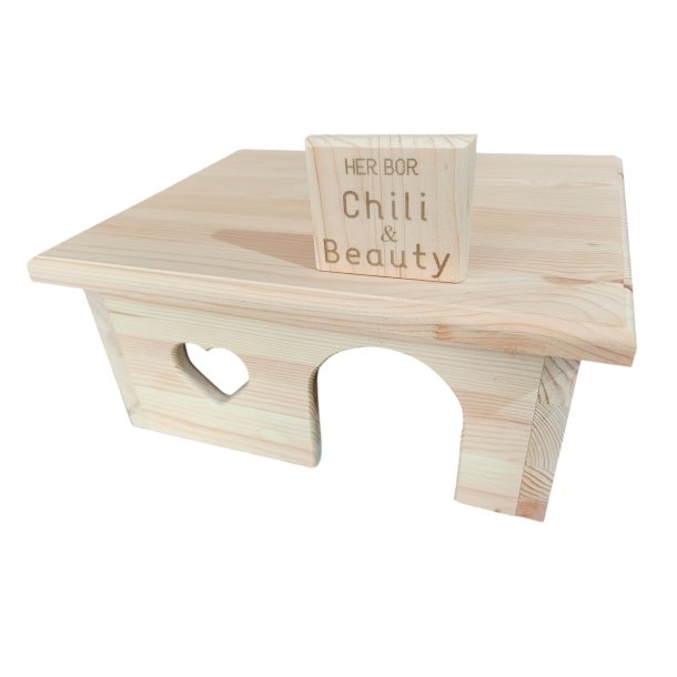 Personligt HjerteHyggehus - WoodWork by PetSnack